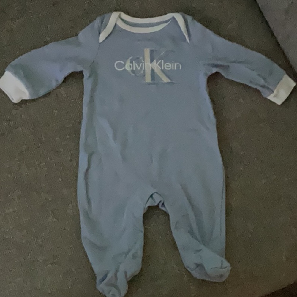 Calvin Klein Blue Footies One Piece